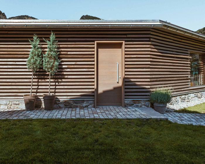 Eingang zum Saunahaus